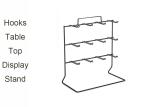 Welded Wire Display Rack For Table Tops , One Side Wire Table Top Display Stands