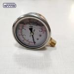 0-250psi Bottom Oil Filled Mud Pump Hydraulic Pressure Gauges With Brass