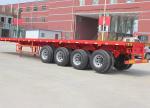 4 Axle Flatbed Trailer Container Truck Cargo Semi Trailers