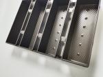 PTFE Al Alloy Baguette Cooking Bread Mold Loaf Pan Set