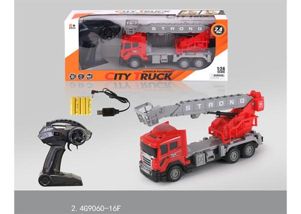 12 " Colorful Children's Remote Control Toys Rescue Fire Engine Truck with