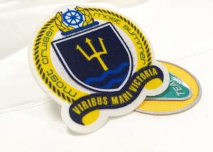 Wholesale Heat Cut Twill Fabric Custom Clothing Patches Cloth Embroidered Badges from china suppliers