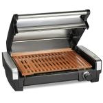 4 Slice Indoor BBQ Panini Electric Press Grill With Temperature And Time Knob