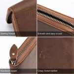 Business Retro Ulti-Card Holding Wallet With Zipper Perfect for Daily Life