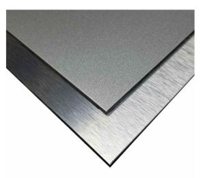 Wholesale ZWM Aludong PVDF Aluminum Composite Panel Brushed Silver ACP Strong Weather Resistance from china suppliers