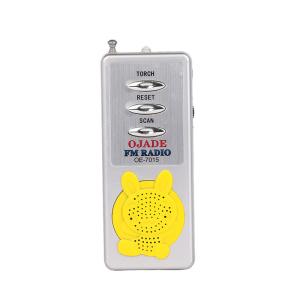 Wholesale Cute Rabbit Handheld Radio Player FM88 Pocket Radio 22mm With Earphones from china suppliers