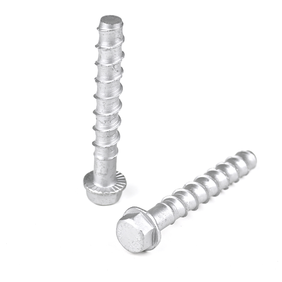 Hex Carbon Steel Self Tapping Concrete Anchor Bolts Ideal Choice for Temporary Projects