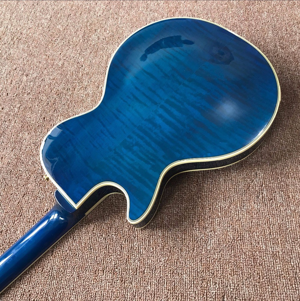 Wholesale and Hot selling OEM Custom blue L-P superme electric guitar