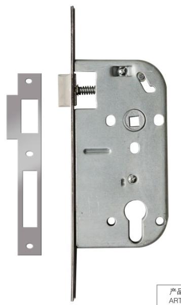 Iron Mortise Door Lock with Deadbolt Steel / Zamak Cylinder Single Cylinder
