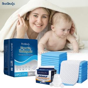 Wholesale Incontinence Care Absorb Floor Pad for Adults SnuGrace Medical 4ply Hygienic Underpads from china suppliers