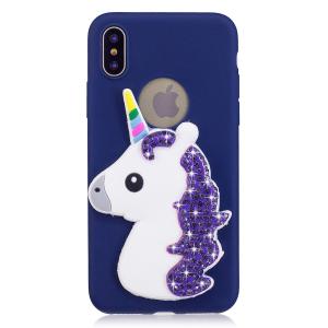 Wholesale 3D Cartoon Animal RhinestoneSilicone Soft Bling Glitter shockproof tpu phone case for iphone 7/8 from china suppliers