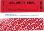 Transfer Tamper Evident Security Warranty Void Stickers/Labels/Seals (Red, 1 X 3