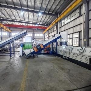 Wholesale PP PE Extruder Plastic Pelletizing Line , Pelletizing Machine Two Stage 500kg/Hr from china suppliers