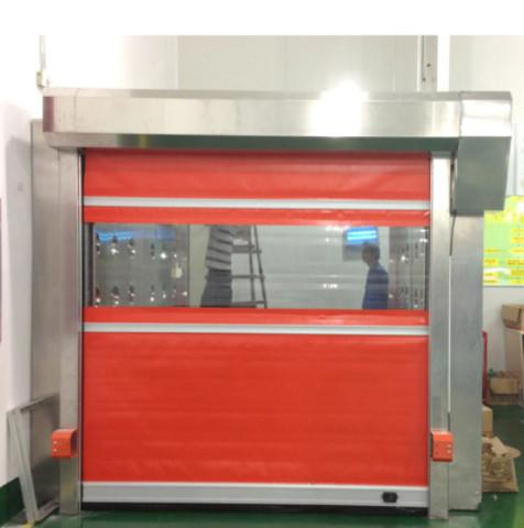 High Speed PVC Roll Up Rapid Shutter Door 304 Stainless Steel Modern Insulated