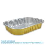 1050ml/220mm Length, Sturdy Aluminum Foil Pans With Lids For Cooking, Baking,