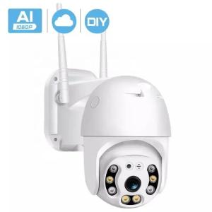 Wholesale Wireless 1080P WiFi PTZ IP Camera 3MP 5MP Multipurpose White Color from china suppliers