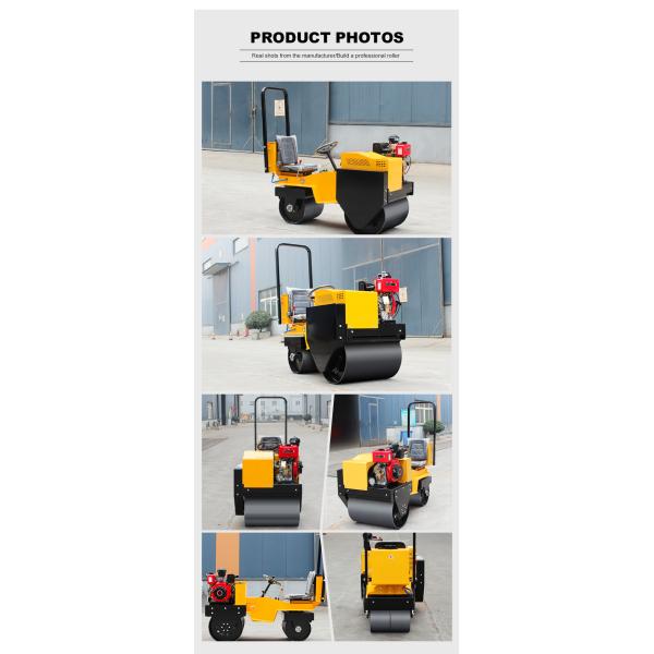 Cheap Road Roller for Asphalt Compaction Double Drum Mini Vibratory Road Roller 700kg