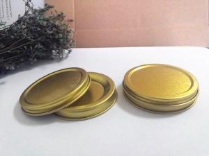 China 10g Vacuum Empty Caviar Tin Can Food Grade With 0.28mm Tinplate Material on sale