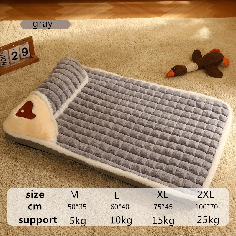gingham dog bed