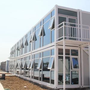 Wholesale Office Living on Construction Site Flat Pack Container House with Customized Color from china suppliers