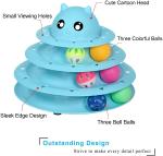 The best cat toys Roller 3-Level Turntable Balls with Six Colorful Balls