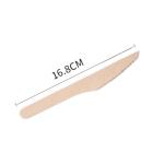 Custom 16cm Disposable Wooden Utensils Biodegradable Cutlery Knives