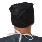 Black 60g PP Medical Disposable Isolation Gowns 115x140cm