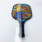 Fiberglass Material Pickle Ball Paddle Net Customized Hard EVA Pickle Ball Set