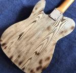 Natural Wood Color Roasted Coke Electric Guitar