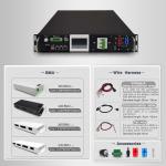 Black Sand Grain high voltage BMS(HV BMS) 2U 50A 112S 358.4V With 3.5 Inches HMI
