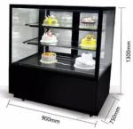 Commercial Refrigerated Cake Display Cabinets 280L Capacity With Sliding Door