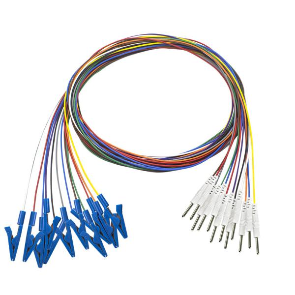 Din 2.0 plug Grabber EEG Cap Alligator Crocodile Clip Electrodes Plated gold EEG