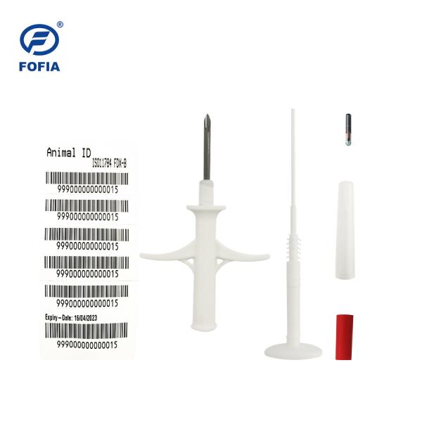 1.4x8mm 2.12x12mm Small Pet Tracking 134.2Khz Glass RFID Animal Tag Microchip