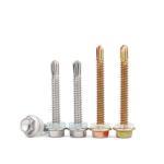 Metric Black Oxide Finish Roofing Tek Screws with ISO Standard and Carbon Steel