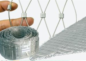 Wholesale Architectural Fence X Tend Wire Rope Mesh , Flexible Stainless Steel Cable Mesh from china suppliers