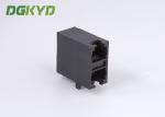 Customized PBT Black 2x1 Dual Deck 2 Port 6p6c Rj12 Phone Jack