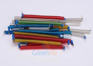 Wholesale Stainless Steel Core Coiled Security Tethers Colorful Cords With Screw Terminals from china suppliers