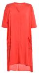 Chiffon Ladies' Plus Size Relaxed Dress With Two Pockets In Front