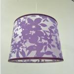 Tapered Velvet Hardback Lamp Shade D250mm Damask Light Shade For Room