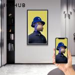 Big Size NFT Digital Frame Wood Android 21.5inch 32inch For Advertising