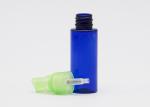 30 Ml Blue Refillable PET Plastic Spray Bottles With Light Green Mist Pump