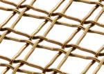 Diamond Holes Brass Woven Wire Mesh Cloth