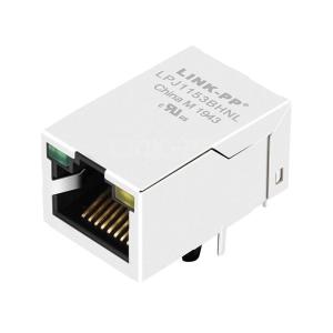 Wholesale LPJ1153BHNL 10/100 Base-T Single Port RJ45 POE Magnetic Jack Tab Up Green/Yellow Led from china suppliers