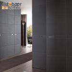Midcentury Sliding Door Bedroom Walk In Wardrobe With PANEL Wood Style