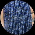 Lapis Lazuli Apatite Natural Gemstone Bead Faceted Abacus Shape Loose Bead