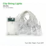 1.5M 10pcs LED Christmas Photo Clip Style Fairy Light Led String wedding natal