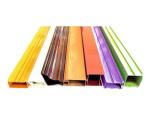 6063 Colorful Powder Coated Aluminium Extrusions Fabricated Profiles Customize
