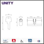 Alu Oval Cylinder Lock Single Cam Polish Chrome Economic Solution