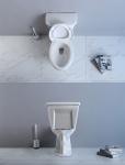 Western Two Piece Toilet Double Piece Commode Silence Slow Down Cover