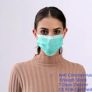 Wholesale Healthy Disposable Face Mask Green Color With Widen High Elastic Earband from china suppliers